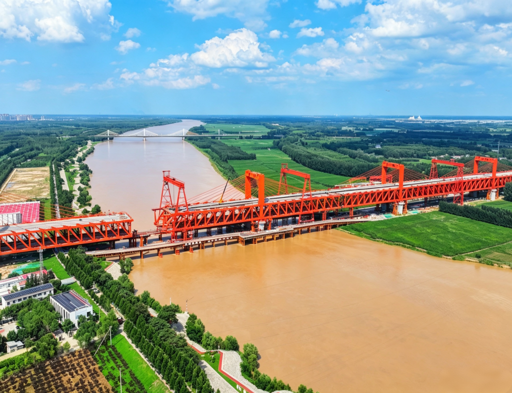 Home Jiyang Yellow River Rail-cum-Road Bridge